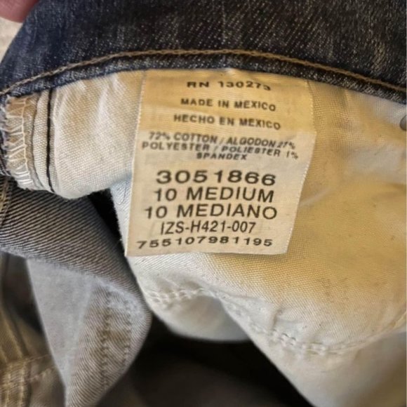 Ladies Lee Relaxed Fit Blue Jeans, Size 10 - Picture 10 of 10